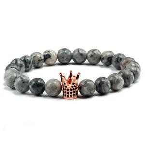 Bracelet haltère en pierre de lave volcanique noire naturelle, perles noires mates, bracelets pour femmes et hommes, bijoux haltère de fitness, pulseras - Product Image 4