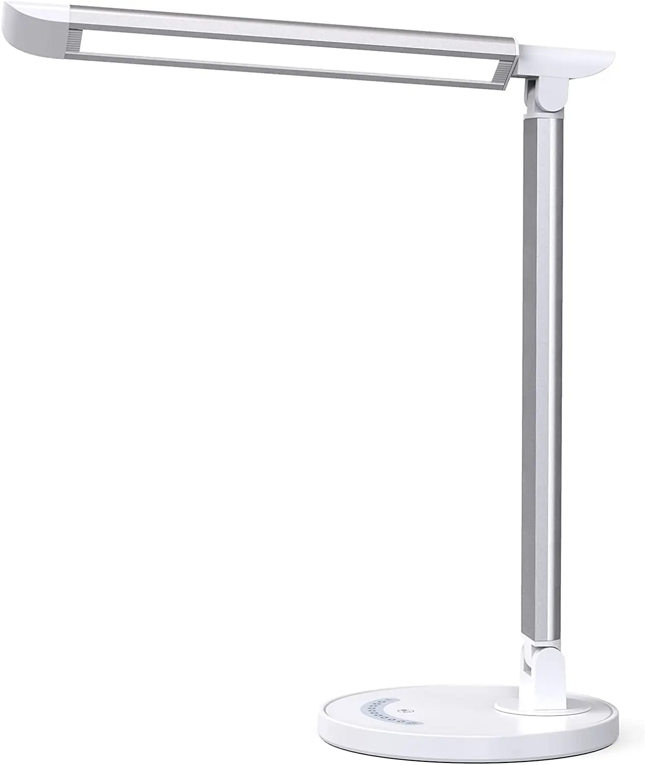 Eye-Caring LED Desk Lamp with USB Charging Port, 5 Lighting Modes with 7 Brightness Levels, Touch Control