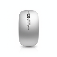 Souris sans fil ergonomique optique USB à 5 boutons avec chargement silencieux et design lumineux pour usage au bureau