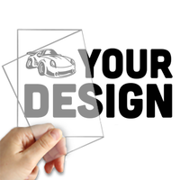 Autocollants de transfert découpés à l'eau mats/brillants pour décalcomanies de fenêtre de voitures décalcomanies de voiture de transfert