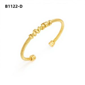 Amy Amy Stainless Steel <b>Cuff</b> <b>Bracelet</b> B1123 <b>Silver</b> Plated Classic Women's Jewelry Gift - Product Image 3