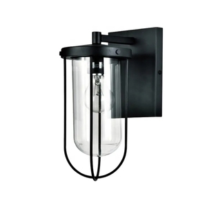 Nuevo diseño, lámpara de pared negra para exteriores, pantalla de vidrio transparente para jardín y hogar - Product Image 1
