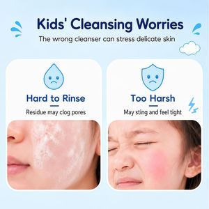 Espuma Limpiadora Hidratante para Niños, Espuma Suave y Delicada, Fórmula Suave, Limpiador Facial Diario para Niños con Piel Delicada - Product Image 3
