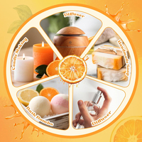 Ensemble d'huiles essentielles d'agrumes 10 ml, orange douce, citron, bergamote, lime, pamplemousse, huile aromatique pure pour diffuseur, bougie, savon, parfum