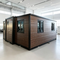 Maison conteneur modulaire préfabriquée en panneaux sandwich de 20 pieds, portable, vente en gros
