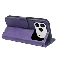 Nouvelles housses de téléphone portable design pour iPhone 18 Pro, 16, 16e, 15 Plus, 14, 13, iPhone 17 Pro Max – Étui portefeuille en cuir professionnel