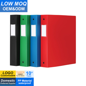 Reliure souple de 1,5 pouce, reliure en polypropylène résistante et flexible avec 4 pochettes transparentes, capacité de 350 feuilles pour l'école et le bureau - Product Image 1