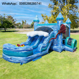 Château sautant gonflable de qualité commerciale Maison rebondissante avec toboggan sec et humide Château sautant gonflable Castillo - Product Image 6