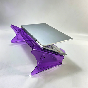 Support d'écran ergonomique moderne en acrylique de qualité professionnelle, support autoportant personnalisé pour ordinateur portable et affichage sur bureau - Product Image 1