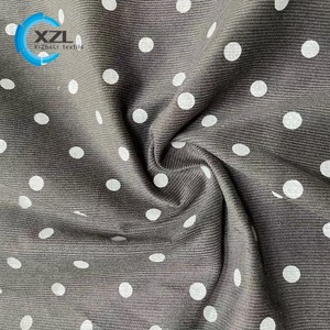 Tessuto di velluto a coste stampato a pois di cotone 100% di alta qualità all'ingrosso personalizzato per t-shirt - Product Image 4