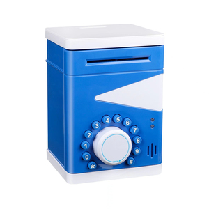 Nueva alcancía caja <span class=keywords><strong>de</strong></span> contraseña simulada Almacenamiento <span class=keywords><strong>de</strong></span> dinero Mini cajero automático para niños - Product Image 1