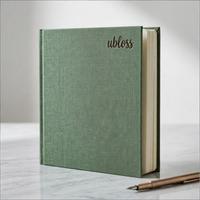 Planificateur hebdomadaire personnalisé non daté A5, carnet à couverture rigide avec reliure cousue, classeur de budget avec pages en papier