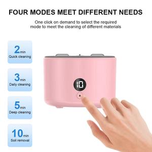Limpiador Ultrasónico Portátil para Retenedores con Luz UV para Dentaduras Postizas, Protectores Bucales, Aparatos Ortodóncicos y Joyería - Product Image 5