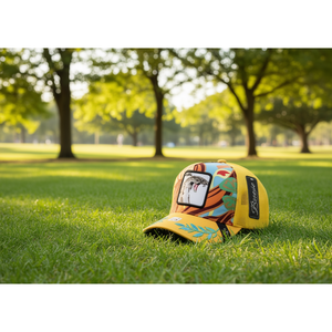 Cappello Trucker Bonnie in Tessuto a Rete, Regolabile, 6 Pannelli, Design Ricamato Casual, Unisex per Primavera Estate - Product Image 2