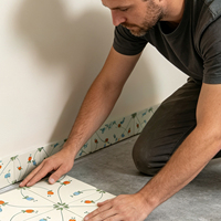 Autocollant mural personnalisé de haute qualité, 3D stéréo, écologique, imperméable, auto-adhésif, papier peint pelable pour la cuisine, la salle de bain, la décoration de la maison