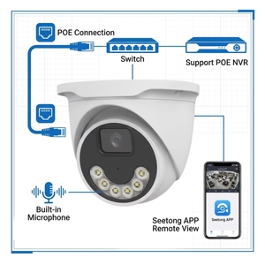 4MP 2K POE IP Dome <strong>Camera</strong> AI Human Detection CCTV Cam System Network Indoor Full Color Night Vision for Home &amp; <strong>Office</strong> <strong>Security</strong> - Product Image 3