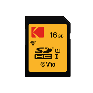 การ์ดหน่วยความจำพรีเมี่ยม คลาส 10 UHS-I U1 V10 รุ่น Ekmsd128gxc10k รหัส EAN 3126170157089 รหัสสินค้า Ekmsd128gxc10k ยี่ห้อ Kodak - Product Image 1