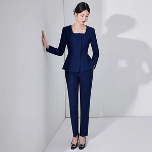 Women's Professional Work Suit Long Sleeve Polyester Comfortable Office Uniform For Jewelry Store Hotel Beauty Salon - Product Image 5
