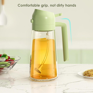 2 In 1 Glazen Oliespray En Dispenser Olijfolie Dispenser Glazen Oliefles Met Premium Mondstuk - Product Image 5