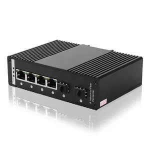 निर्देश PoE नेटवर्क स्विच 4 गीगाबिट L2 प्रबंधित औद्योगिक PoE ईथरनेट स्विच 2 SFP अपलिंक DIN रेल ERPS वेब SNMP VLAN CLI