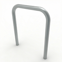 Support de vélo robuste en U avec barre de support, station de stationnement de vélos en métal à fixation au sol pour rue, parc, école