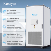 Système de Stockage d'Énergie (ESS) Industriel et Commercial Tout-en-un Rosiyar ROS-ELG 261 261 kWh LiFePO4 à Refroidissement Liquide, Protection IP54, Hors Réseau/Hybride