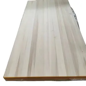 प्राकृतिक रंग ठोस लकड़ी चिनार बोर्ड किनारे से चिपके चिनार लकड़ी पैनल