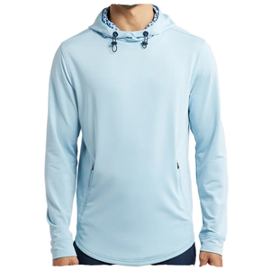 ZM-1598 <b>Men's</b> Premium Golf Hoodie 88% Polyester 12% Spandex Moisture-Wicking Classic Gym Hoodie with Adjustable Hood - Product Image 1
