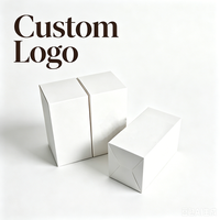 Boîte à cartes personnalisée avec logo du fabricant, en carton blanc biodégradable, style classique, petite taille, boîte de vente au détail pour les ensembles de soins de la peau