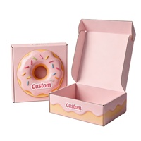 Boîtes d'emballage en carton kraft personnalisées avec logo, impression alimentaire, pour biscuits, gâteaux, pâtisseries, beignets, macarons