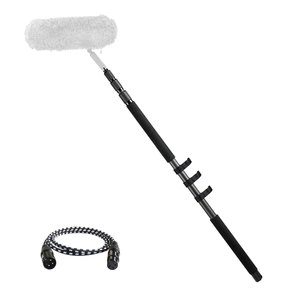 Brazo de Micrófono RAUBAY, Extensible de 3 Secciones, de 3.6 a 9 Pies de Longitud Ajustable, de Fibra de Carbono - Product Image 1