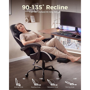 Nouvelle Chaise de Gaming OEM Économique Style Racing Personnalisable avec Accoudoirs Articulés pour Chambre d'Adolescent et Bureau - Product Image 6