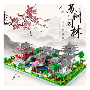 Bloques de Construcción de Arquitectura China Lezi LZ8282, Jardín de Suzhou, Juguetes Educativos de Ensamblaje, Microbloques, Juego de Construcción, Gran Venta 2024 - Product Image 1