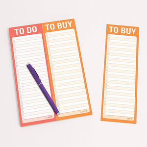 Diseño personalizado Impresión bajo demanda Lista de Verificación Portátil Lista de compras Bloc de notas adhesivo promocional para uso escolar - Product Image 1