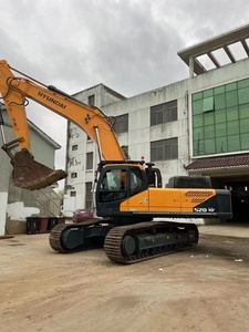Excavatrice sur chenilles d'occasion Hyundai R520LVS 52 tonnes, moteur Cummins d'origine coréenne, pour travaux miniers lourds, faible nombre d'heures de fonctionnement, complète - Product Image 6