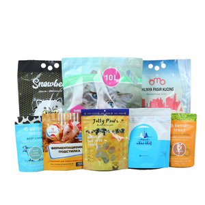 Özelleştirilmiş 3kg 5KG 10KG 15KG Büyük Boy Ayakta Duran Kilitli Poşet Hayvan Kedi Kumu Paketleme Poşeti Evcil Hayvan Köpek Maması Kedi Maması Paketleme Poşeti - Product Image 1
