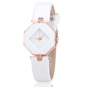 Montre pour femme, ensemble de mode OEM, montre en cristal avec bracelet en cuir, montre à quartz minimaliste pour femme - Product Image 2