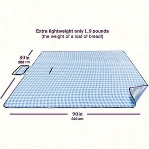 Bulk <b>Large</b> Square Custom Logo Outdoor Folding Carrier Oxford Cloth+PVC Sand Proof Waterproof Lightweight Durable BBQ Picnic - Product Image 2