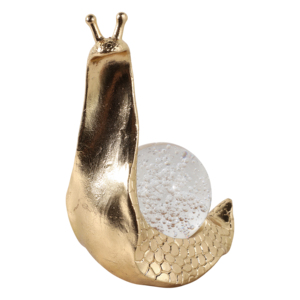 Scultura decorativa a forma di lumaca con sfera di vetro, statua moderna per l'arredamento di casa, ufficio e soggiorno - Product Image 2