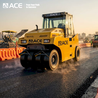 ACE ATL2030H Compacteur routier hydraulique pneumatique 20-30 tonnes à pneus en caoutchouc pour la construction routière et l'asphalte, avec moteur et pompe