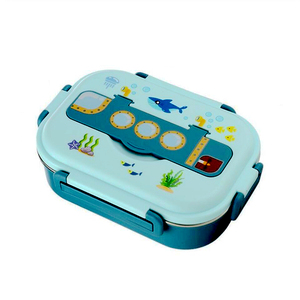 FTS-Children Lunch Container Stainless Steel School Kit Style Custom Cartoon Bento Box Kid