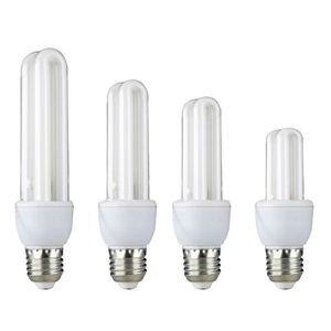 หลอดไฟ CFL E27 สีขาว รูปตัวยู 6000K แสงนุ่มนวล 6000 ชั่วโมง 80lm/W 2000 ลูเมน ฐานพลาสติก AC 220V รับประกัน 2 ปี - Product Image 4