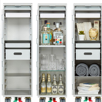 Atlas Airline Avion à bord d'un avion Service Half Size Catering Meal Food Trolley Cart