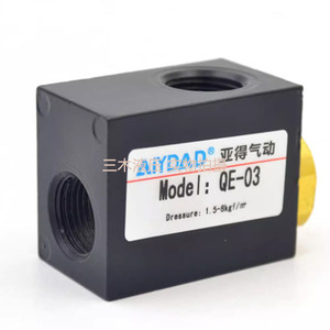 Vanne d'échappement rapide AiYDAD QE-03, composant de contrôle de débit d'air pneumatique miniature unidirectionnel - Product Image 2