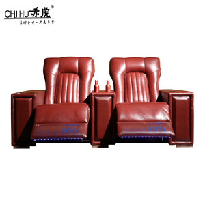 Magnifique ensemble de canapés en cuir véritable pour salon, canapé inclinable électrique avec ottoman pour votre home cinéma - Product Image 5