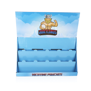 Caja de exhibición de mostrador personalizada Cartón corrugado duradero Barniz de acabado mate plegable Expositor de exhibición de cosméticos Cosméticos - Product Image 3