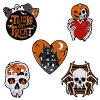 Épinglette en émail personnalisée en forme de citrouille, badge en métal Jack O'Lantern pour fête d'Halloween, cadeau promotionnel et souvenir