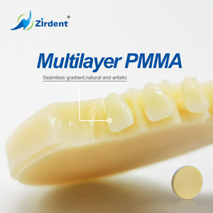 Zirdent <span class=keywords><strong>98mm</strong></span> disco multistrato <span class=keywords><strong>PMMA</strong></span> materiale odontoiatrico da laboratorio in resina blocco disco dentistico <span class=keywords><strong>Pmma</strong></span> Blank - Product Image 3