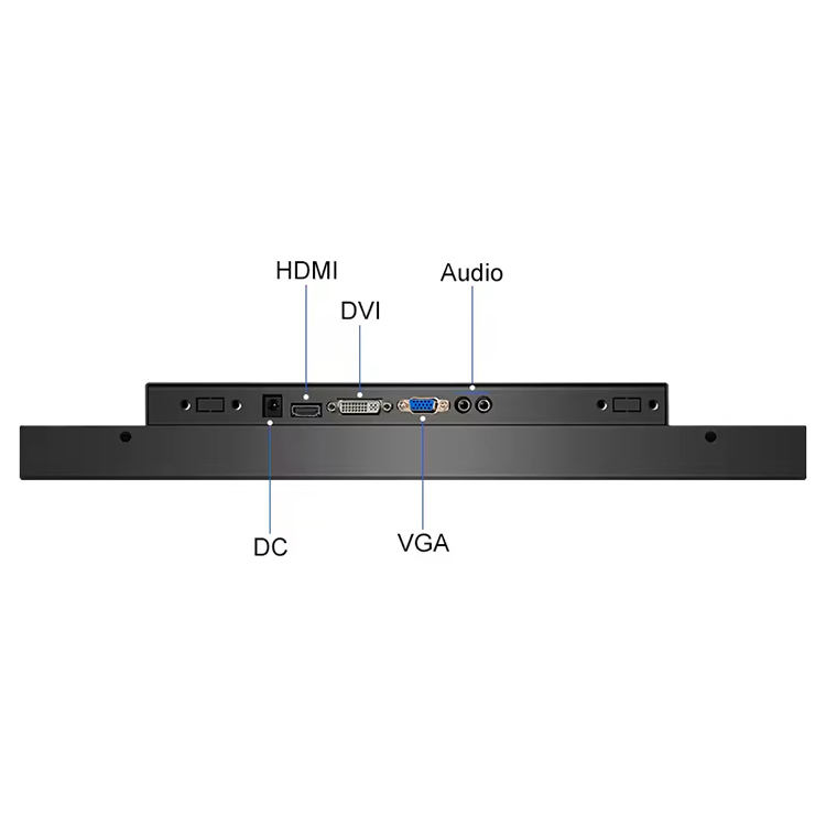 17 Inch Industrial Display Wall Mounted IPS HD Touch Screen Monitor VGA TFT Touchscreen Industrial Monitor