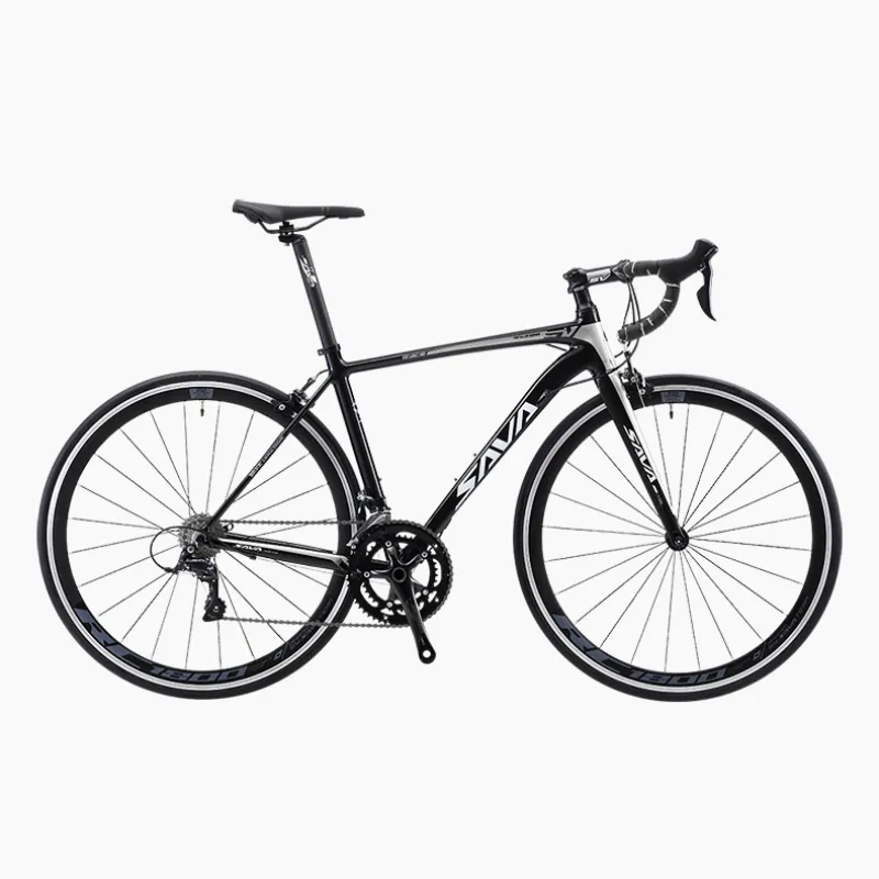 SAVA Aluminum Frame Carbon Fork Road Bike 700C 18 Speed SHIMANO R3000 Carbon Fiber City Bicycle for Adult Gravel Bike Bicicleta